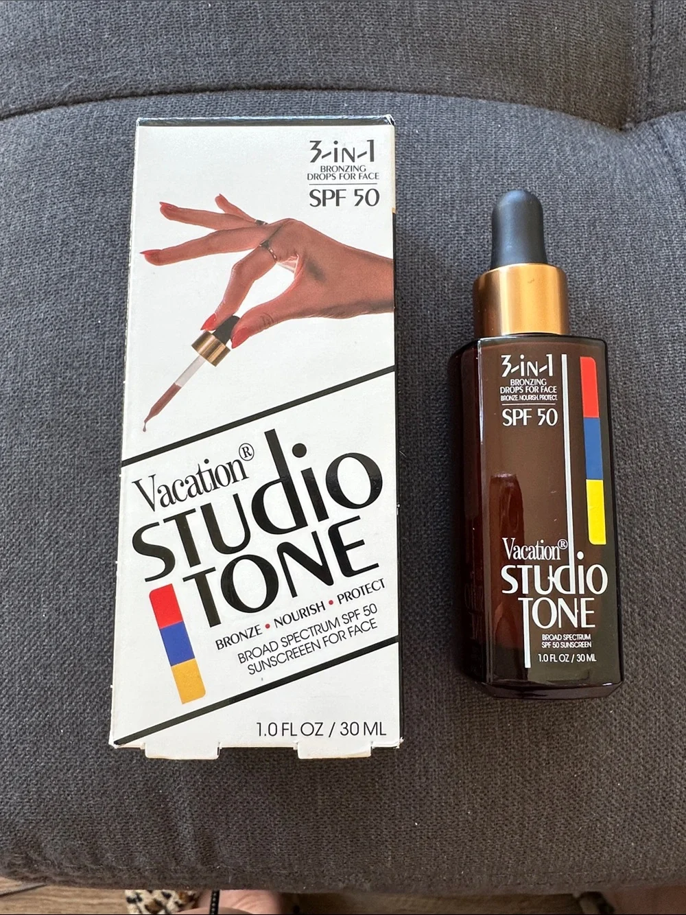 NEW Vacation Studio Tone SPF 50 Bronzing Drops for Face bronze nourish protect